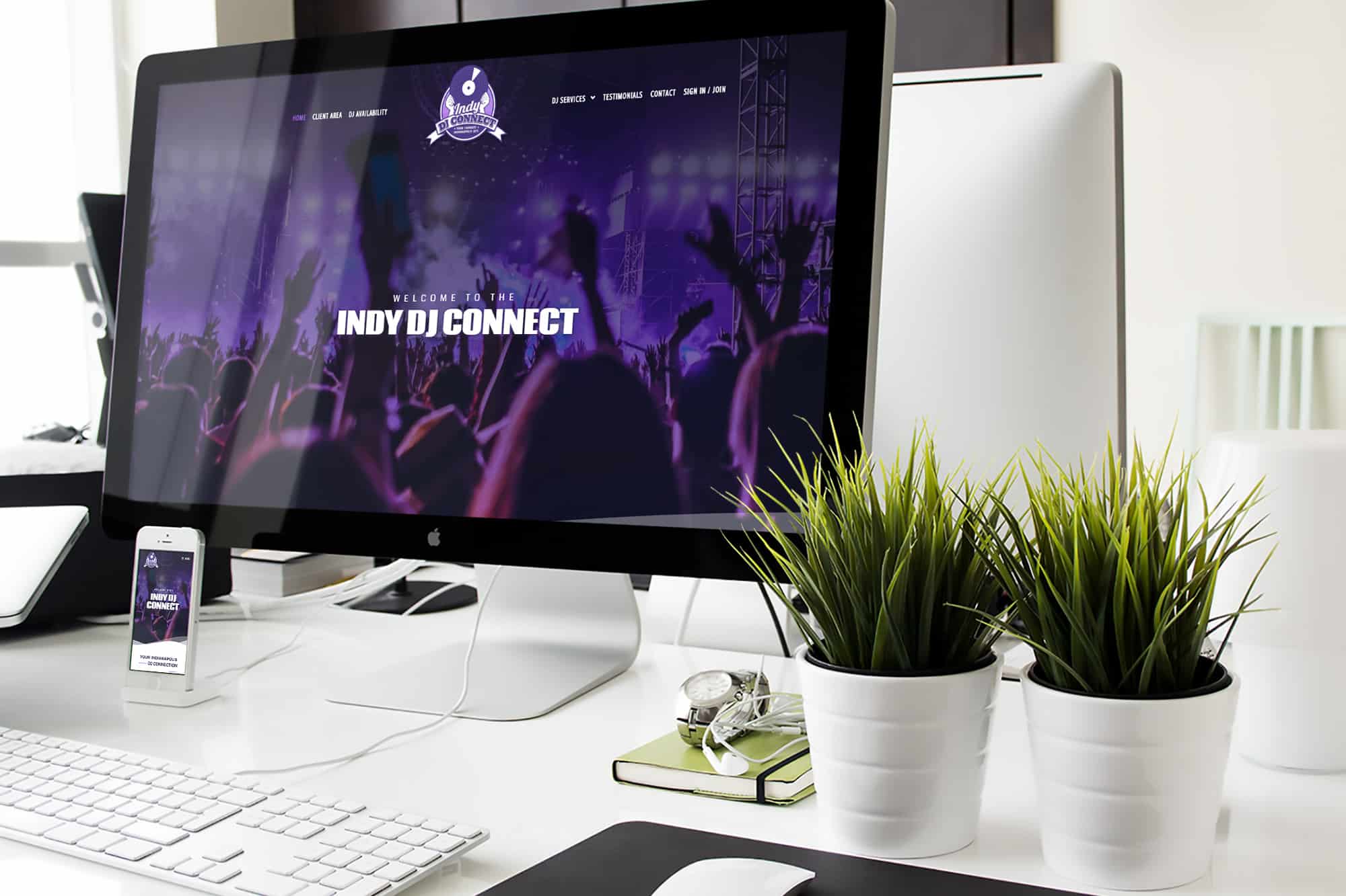 Indy DJ Connect Web Design