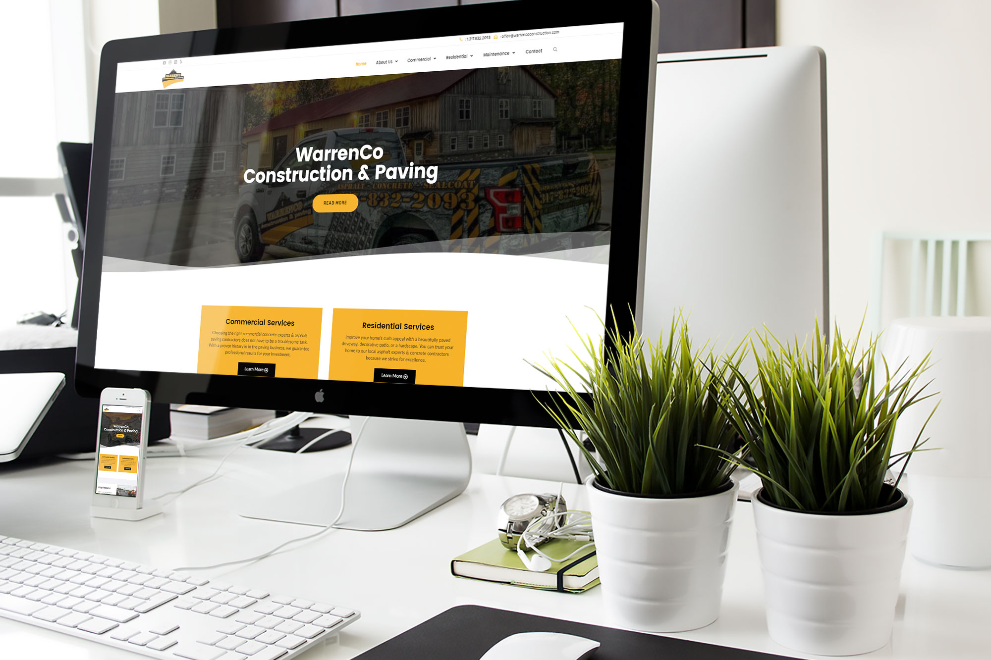 WarrenCo Construction & Paving Web Design